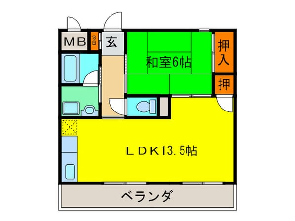 シルクパレスの物件間取画像